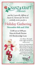 Annual Christmas Open House to benefit Susan G Komen