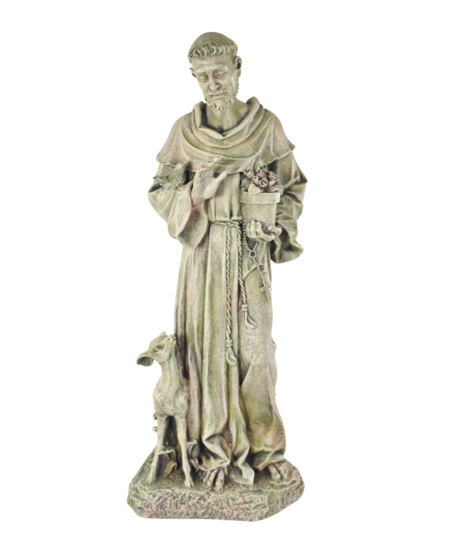 Saint Francis With Flowers