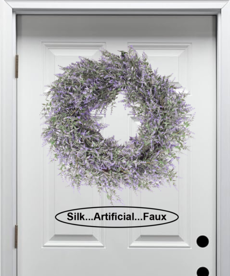 Silk Lavender Wreath
