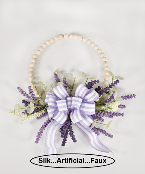 Purple Silk Lilac Wreath (Silk/Artificial)