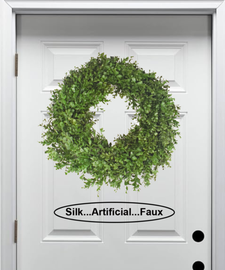 Silk Boxwood Wreath