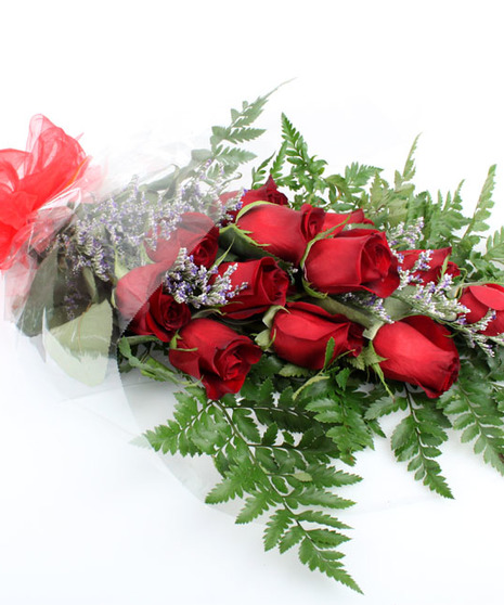 Dozen Roses-Wrapped