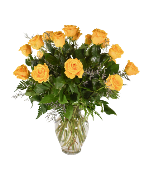 18 Yellow Roses for the price of 12!