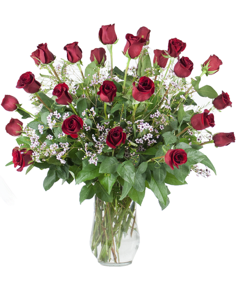 24 Valentine Roses