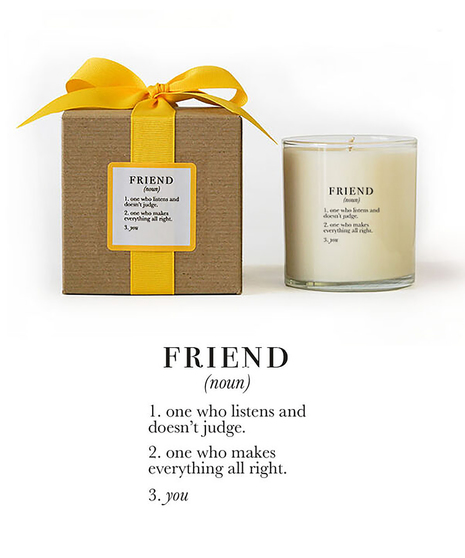 Ella B. definition candle- FRIEND