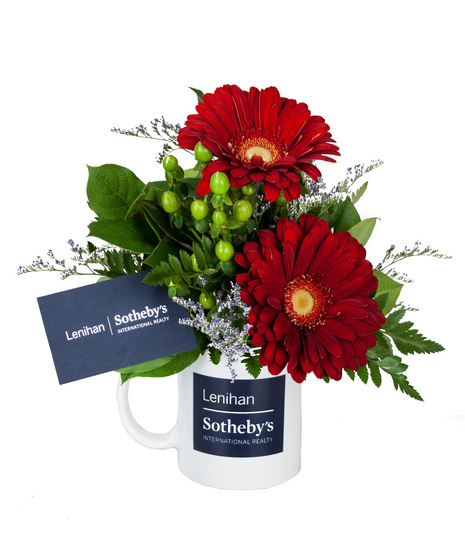 Lenihan Sotheby's Mug with Gerbers