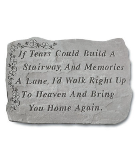 Stepping Stone: If tears could build...