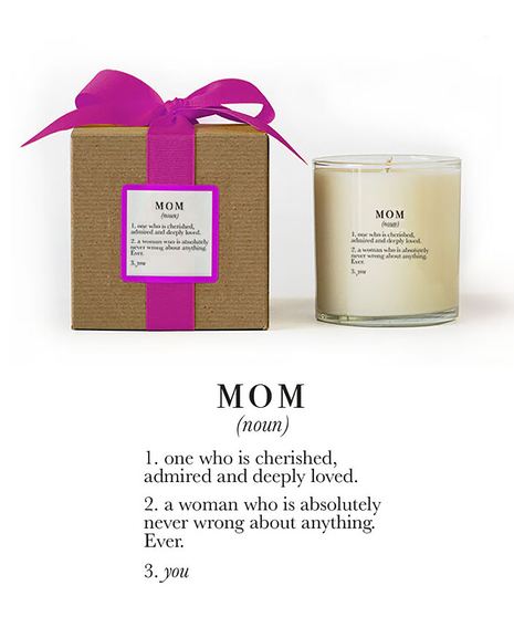 Ella B. definition candle- MOM