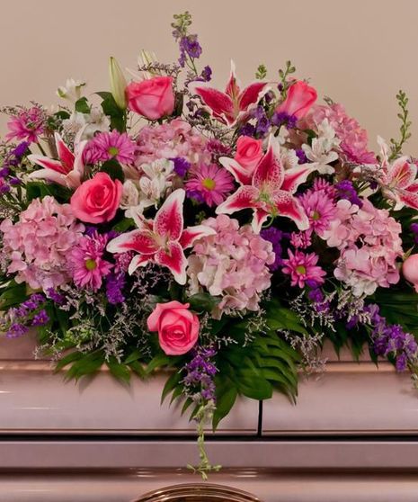 English Garden Casket Spray