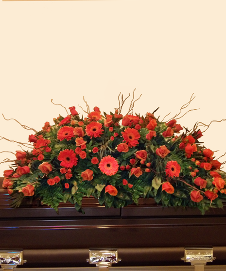 A Life Loved Casket Spray