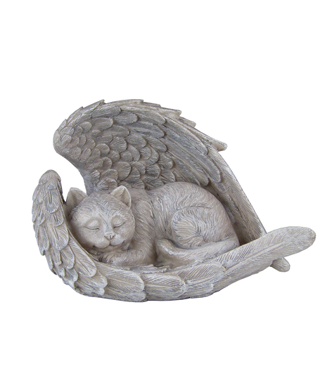 Sleeping Cat in Angel Wings