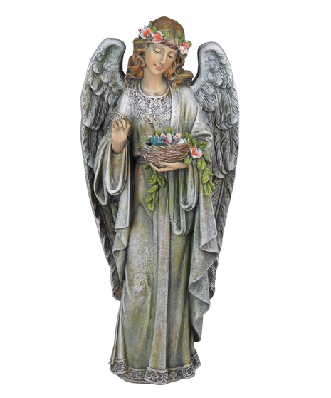 Standing Angel Holding Birdnest